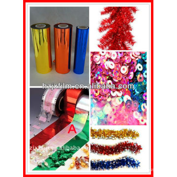 Decorative Colorful PET glitter/sequins film